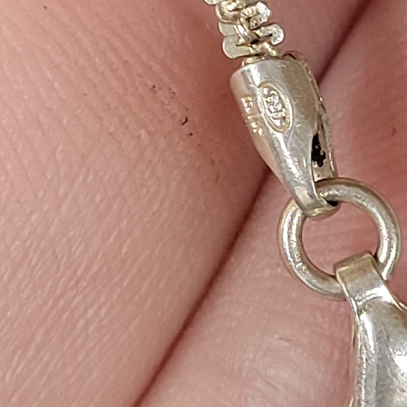 Sterling silver MILOR italy popcorn chain. 😍 18" 3mm - Picture 7 of 10